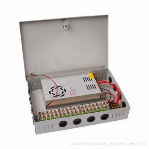 Power Supply for CCTV Security Devices, Metal Case, Long-term Mode, Auto-recovery